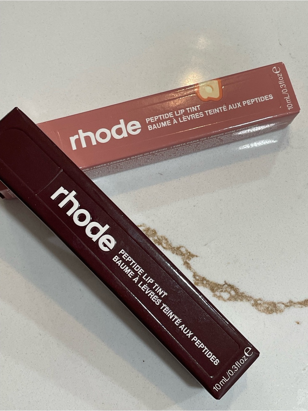 RHODE Peptide Lip Tint Duo – Toast and espresso